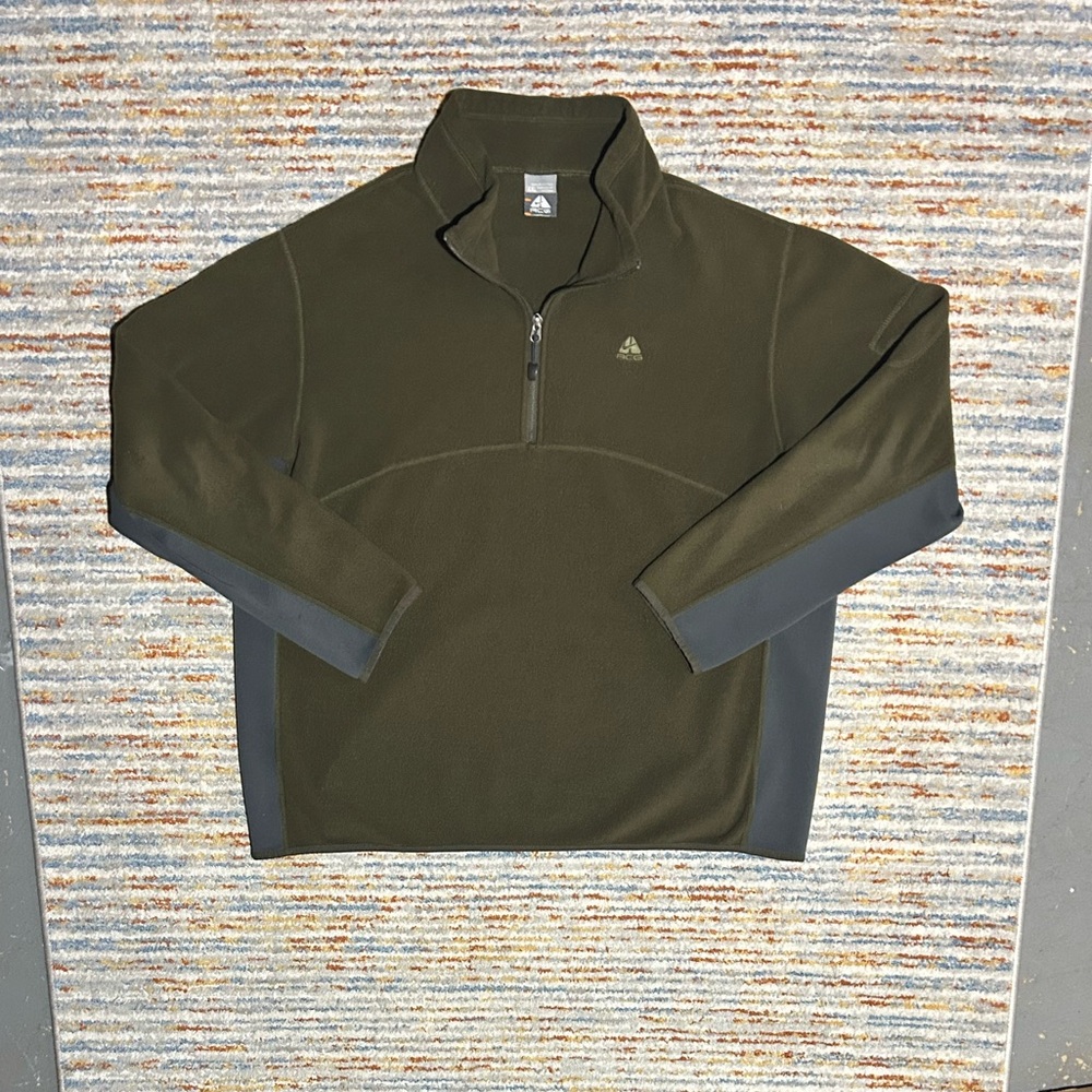 Nike ACG Olive and Gray Men's Sweater